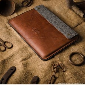 Mac book leather case